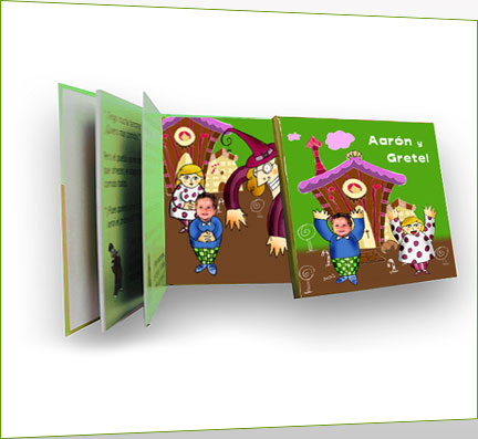 Cuento personalizado con tus fotos en cuento de Hansel y Gretel