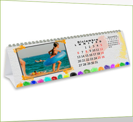 Calendario sobremesa 30 x 10 cm