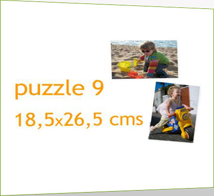 Puzzle desmontado 9 piezas