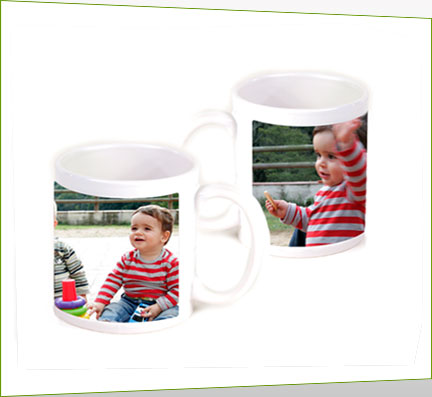 Regalo - taza de plastico, 2 fotos con tu foto